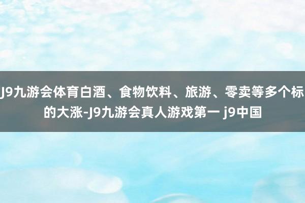 J9九游会体育白酒、食物饮料、旅游、零卖等多个标的大涨-J9九游会真人游戏第一 j9中国