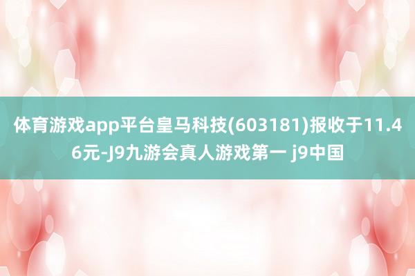 体育游戏app平台皇马科技(603181)报收于11.46元-J9九游会真人游戏第一 j9中国